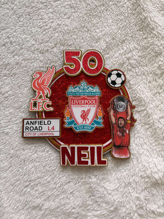 Liverpool F.C Inspired 3D Cake Topper