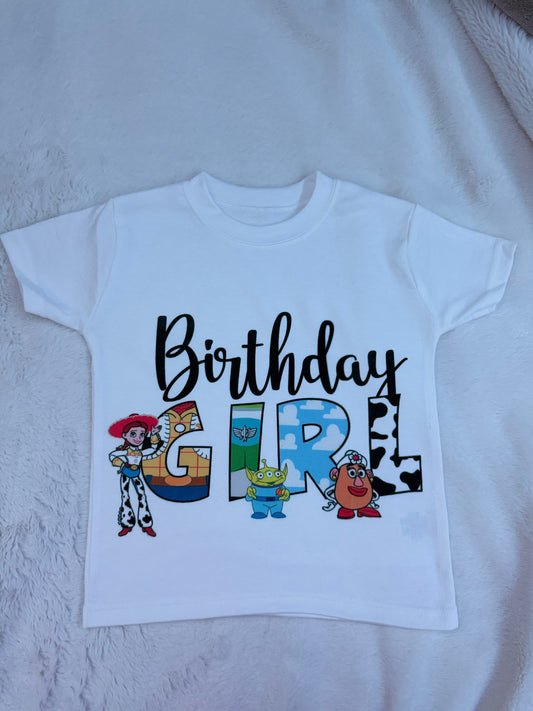 Toy Story Birthday Girls Top